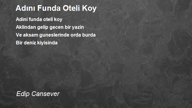 Edip Cansever