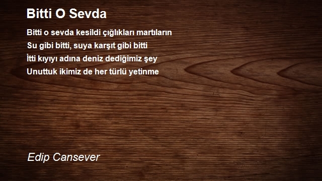 Edip Cansever