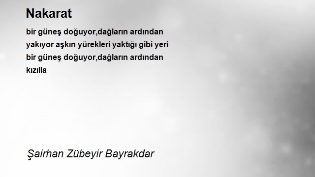 Şairhan Zübeyir Bayrakdar