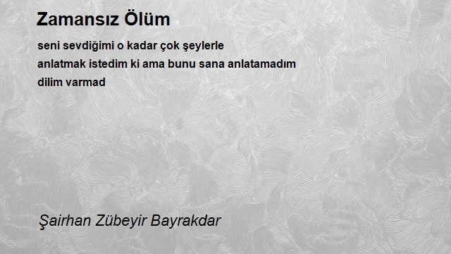 Şairhan Zübeyir Bayrakdar