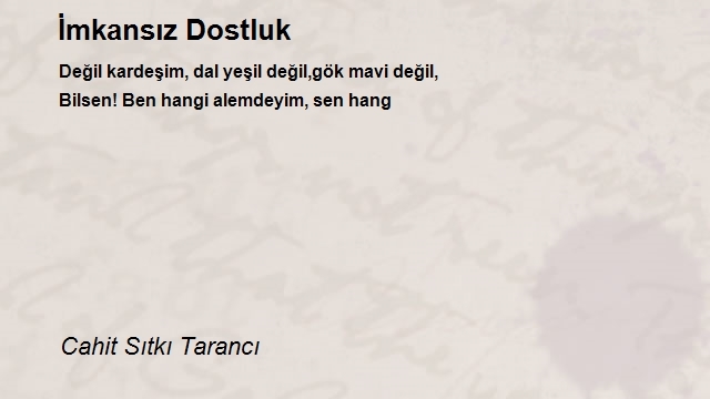 Cahit Sıtkı Tarancı