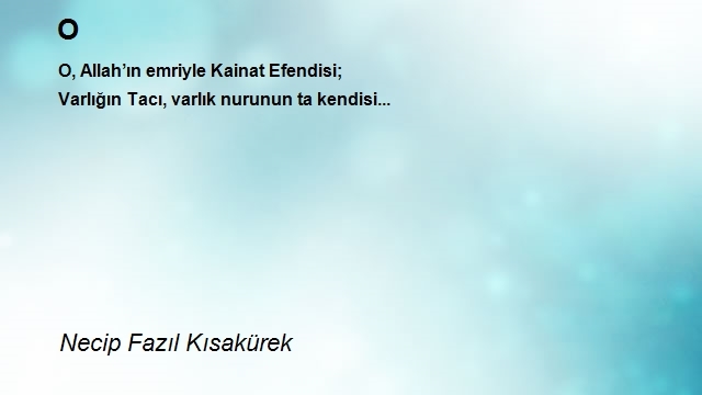 Necip Fazıl Kısakürek