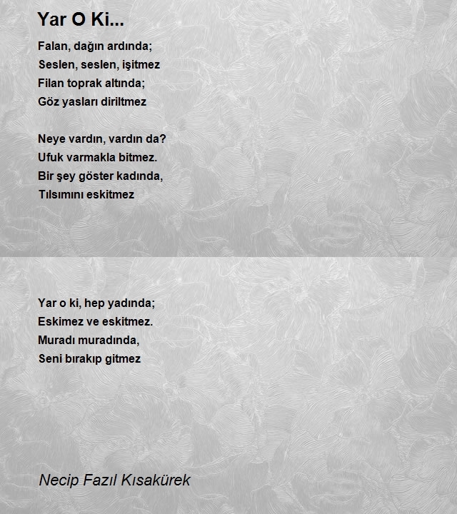 Necip Fazıl Kısakürek