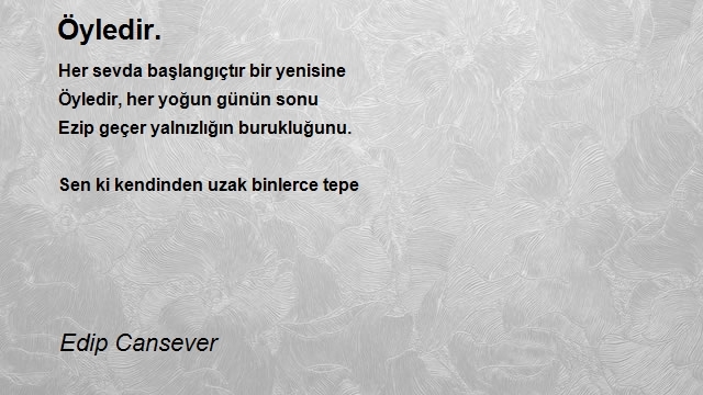 Edip Cansever