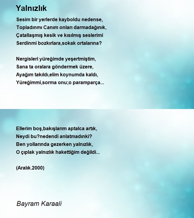 Bayram Karaali