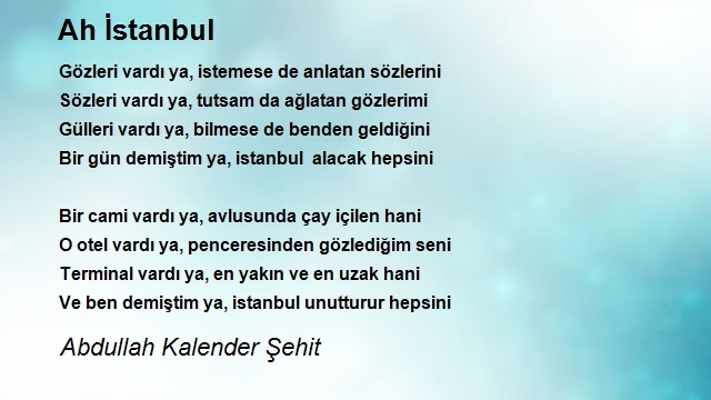 Abdullah Kalender Şehit