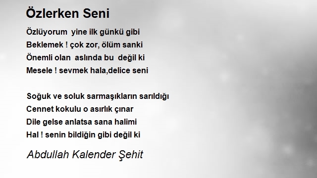 Abdullah Kalender Şehit