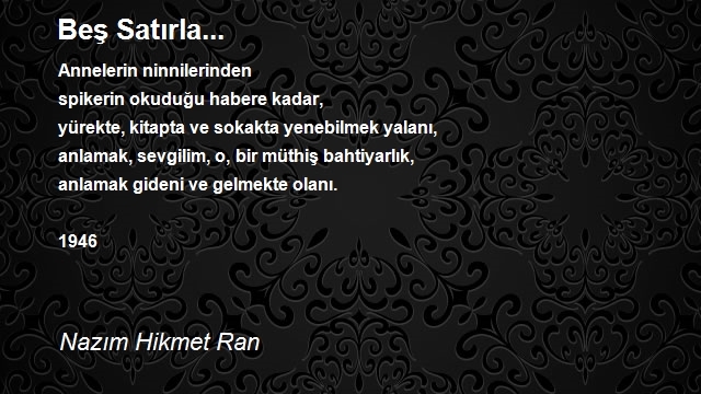 Nazım Hikmet Ran