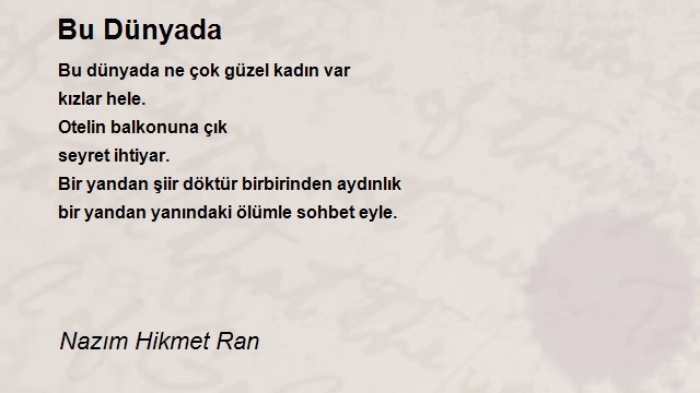 Nazım Hikmet Ran