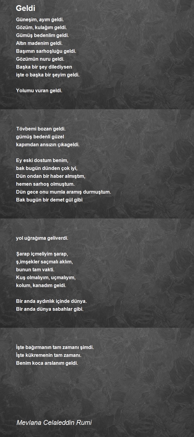 Mevlana Celaleddin Rumi