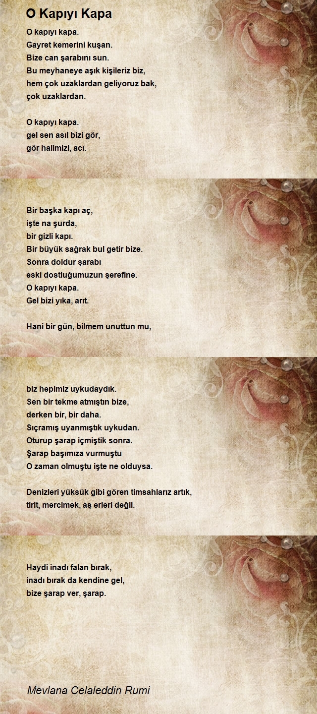 Mevlana Celaleddin Rumi