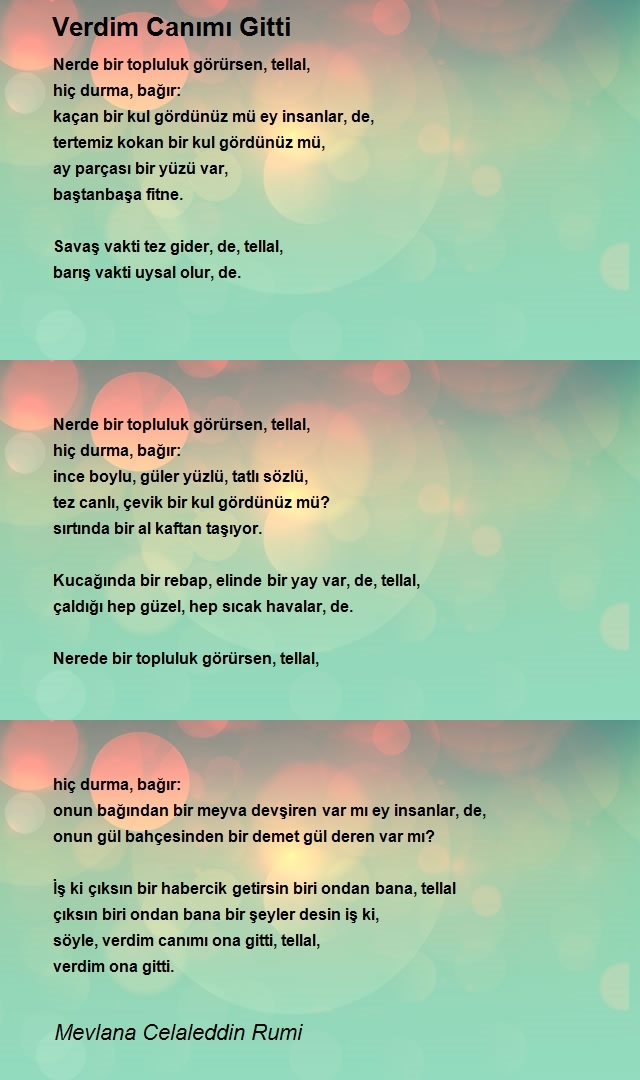 Mevlana Celaleddin Rumi