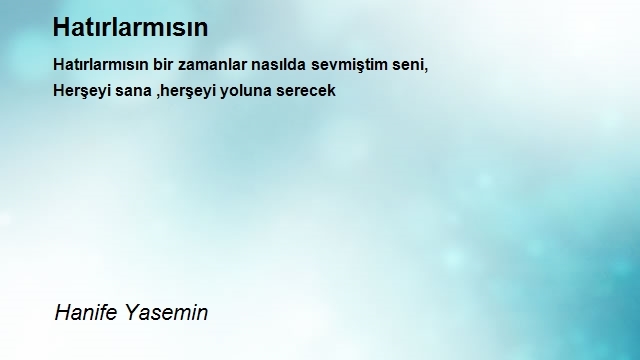 Hanife Yasemin