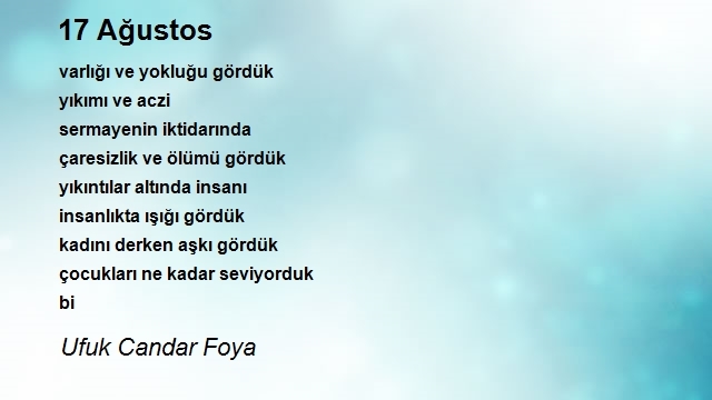 Ufuk Candar Foya