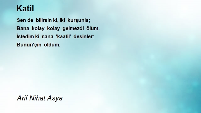 Arif Nihat Asya