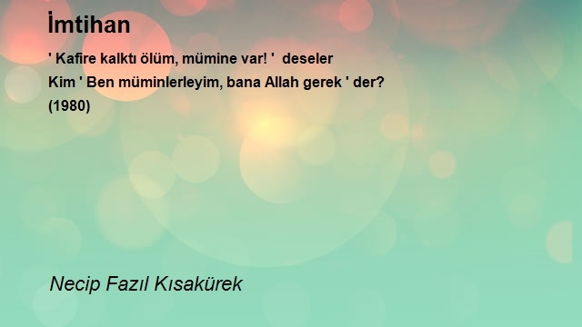 Necip Fazıl Kısakürek