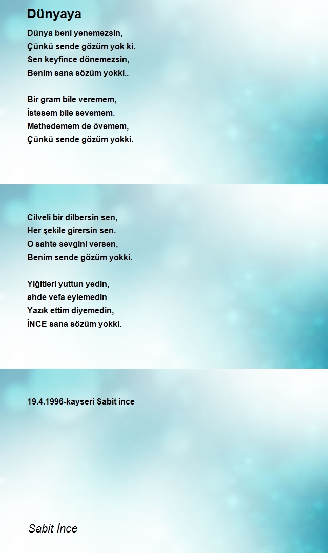 Sabit İnce