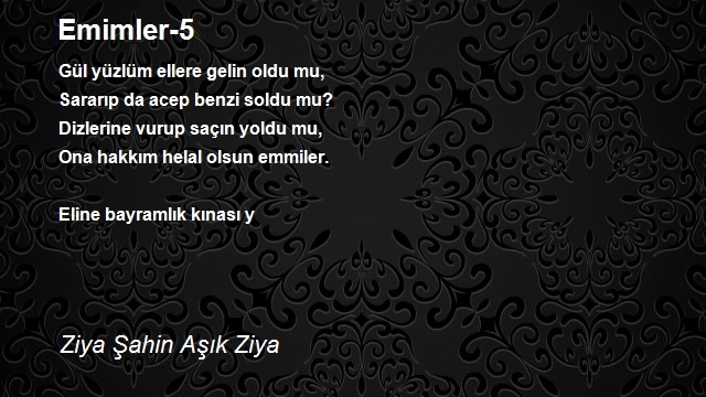 Ziya Şahin Aşık Ziya