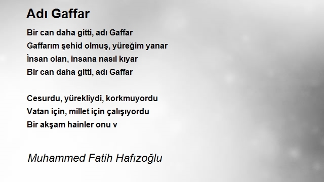 Muhammed Fatih Hafızoğlu