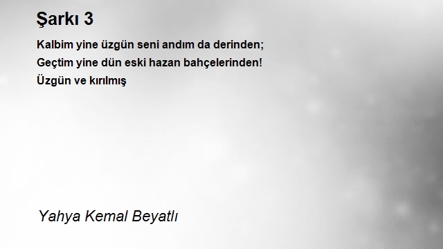 Yahya Kemal Beyatlı