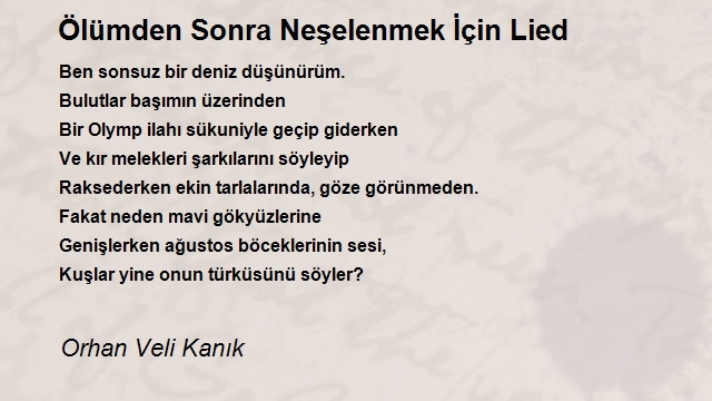 Orhan Veli Kanık