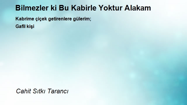 Cahit Sıtkı Tarancı