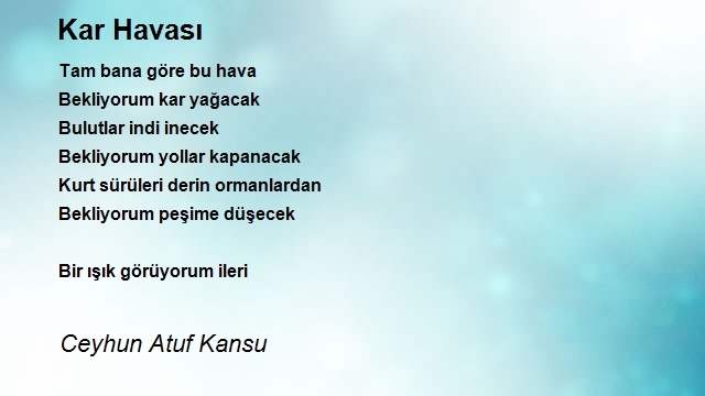 Ceyhun Atuf Kansu