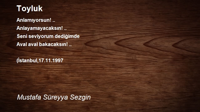 Mustafa Süreyya Sezgin