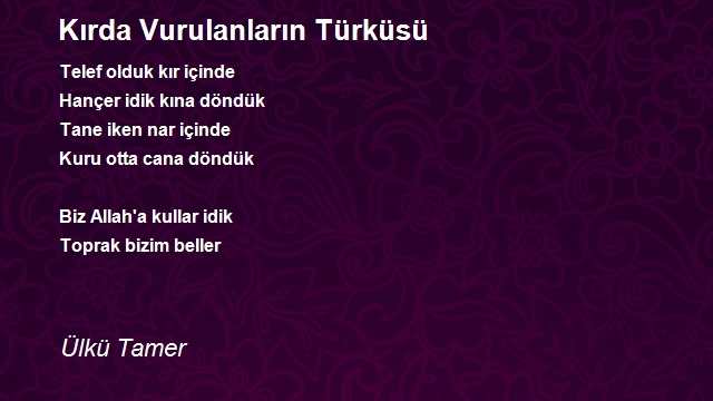 Ülkü Tamer