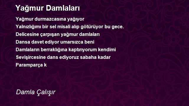 Damla Çalışır