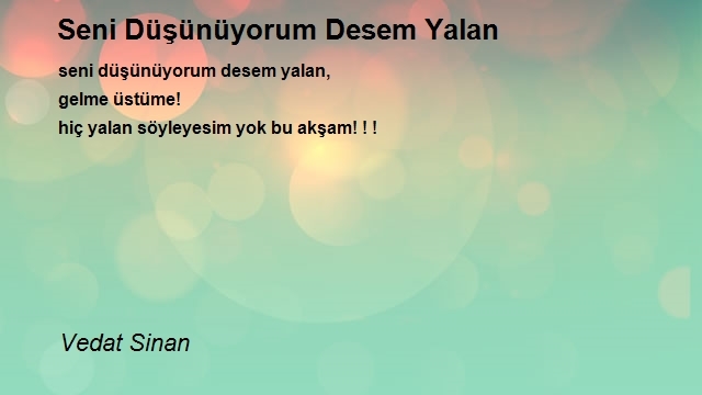 Vedat Sinan