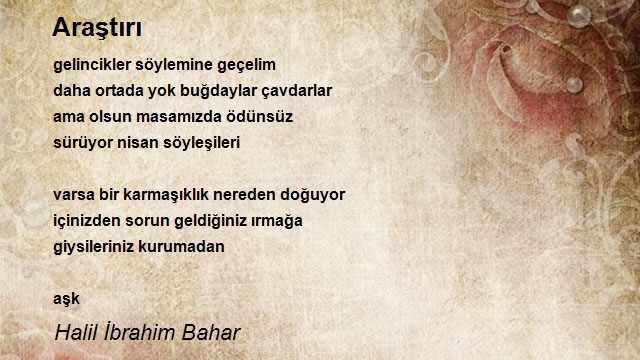 Halil İbrahim Bahar