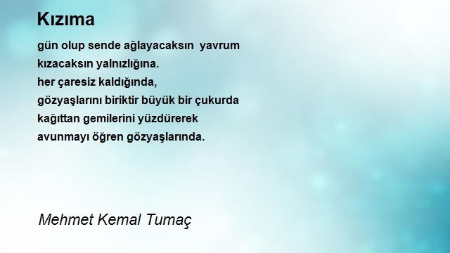 Mehmet Kemal Tumaç