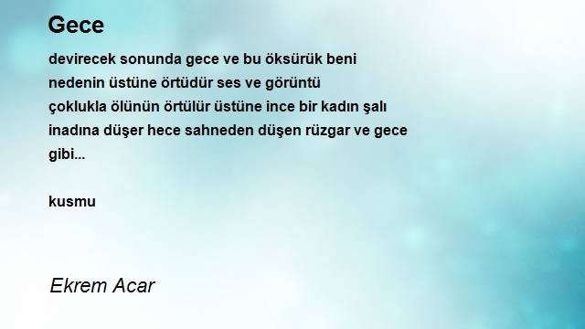 Ekrem Acar