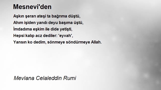 Mevlana Celaleddin Rumi