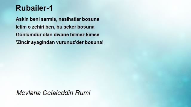 Mevlana Celaleddin Rumi