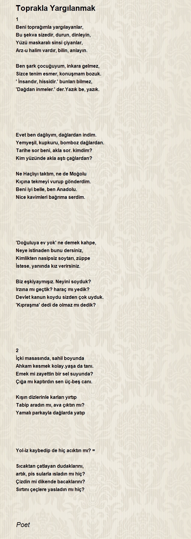 Şair Poet