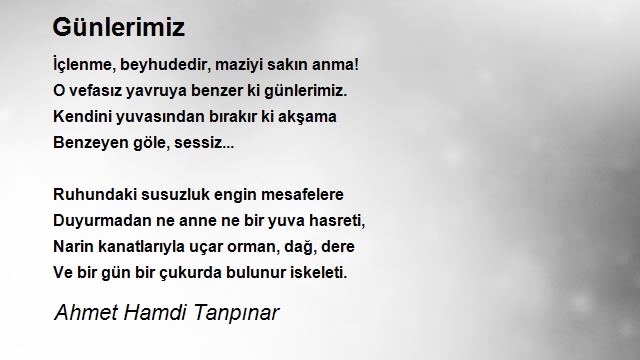 Ahmet Hamdi Tanpınar