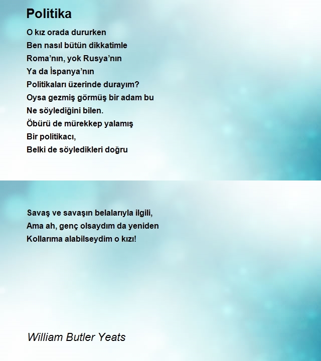 William Butler Yeats