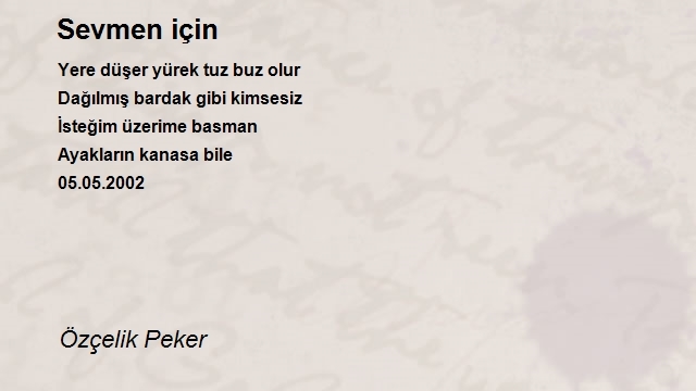 Özçelik Peker