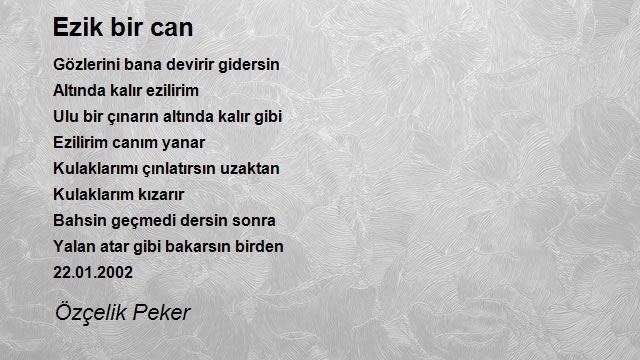 Özçelik Peker