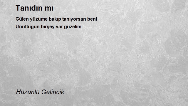 Hüzünlü Gelincik