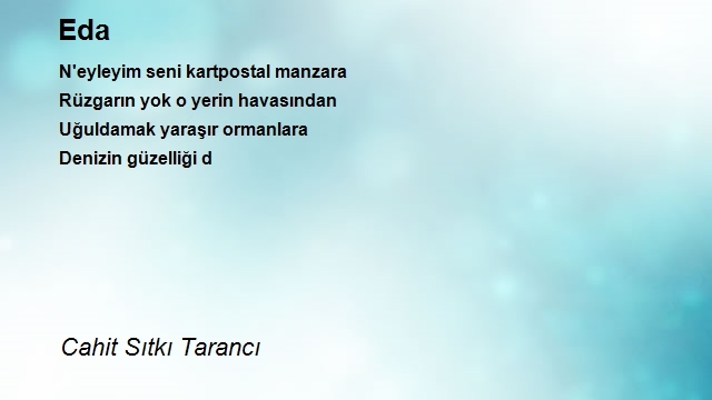 Cahit Sıtkı Tarancı