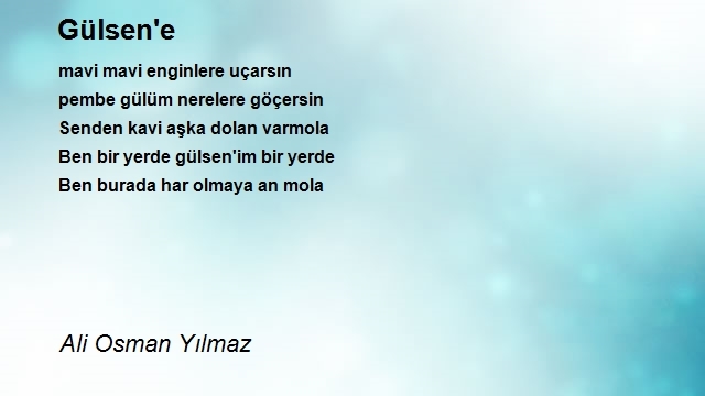 Ali Osman Yılmaz