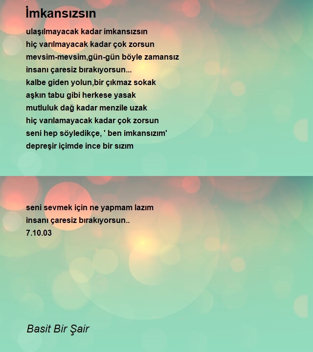 Basit Bir Şair