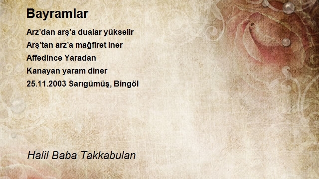 Halil Baba Takkabulan