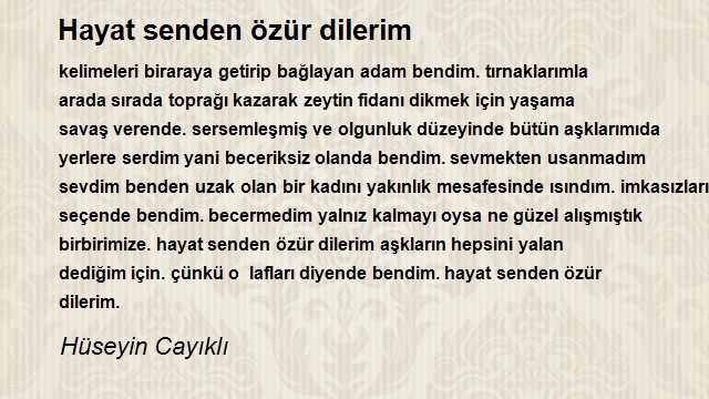 Hüseyin Cayıklı