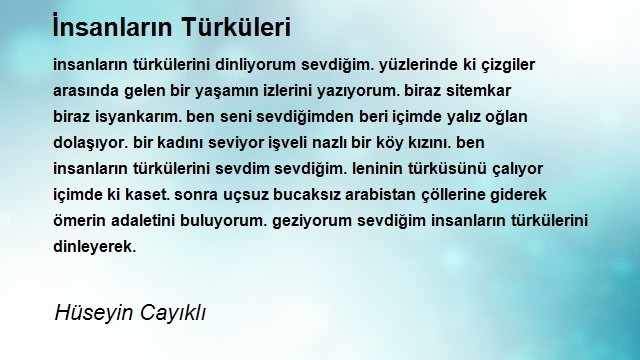 Hüseyin Cayıklı