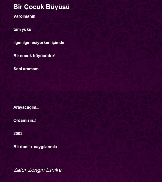 Zafer Zengin Etnika