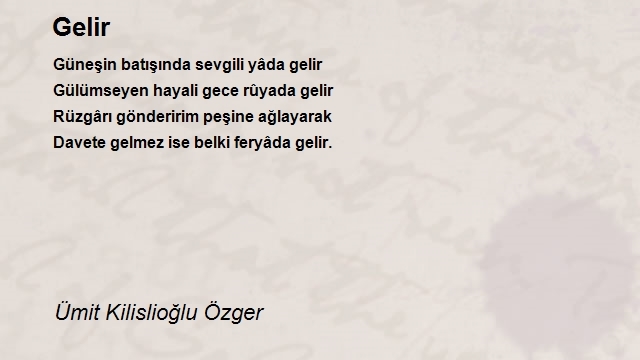 Ümit Kilislioğlu Özger